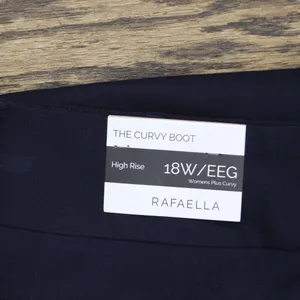NWT Rafaella Womens Plus Size Curvy Fit Bootcut Pants with Pockets Navy Blue 18W thumbnail 8