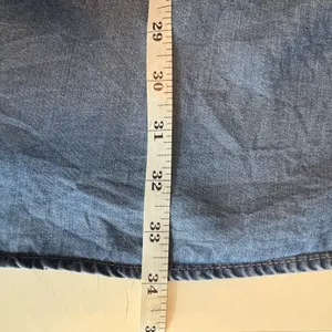 Liz Lange Maternity Target L Blue Chambray Lyocell Tunic Shirt Long Sleeve Chic thumbnail 9