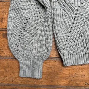 Moon & Madison Green Slouchy Cropped‎ Sweater Large ANTHROPOLOGIE thumbnail 3