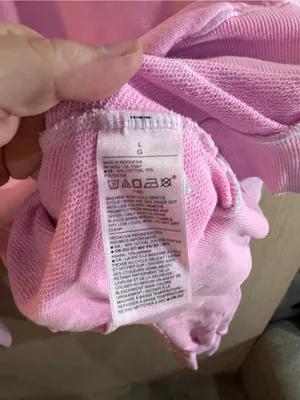 Old Navy SoComfy Terry Pink Crewneck Classic Length Sweatshirt Size Large thumbnail 3