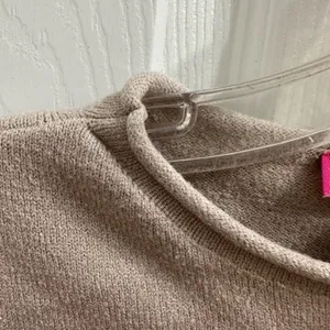 Catherine Malandrino Front Seam Split Hem Sweater Tan Beige Roll Collar XS/S! thumbnail 5