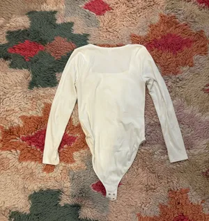 White Old Navy Bodysuit Square Neck thumbnail 4