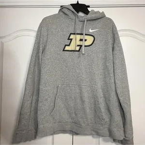 Nike Purdue‎ gray hoodie Women's Large thumbnail 1