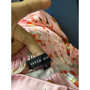 karen Mabon Pink Nutcracker Ballet Christmas Satin Pajama Pants size L thumbnail 11