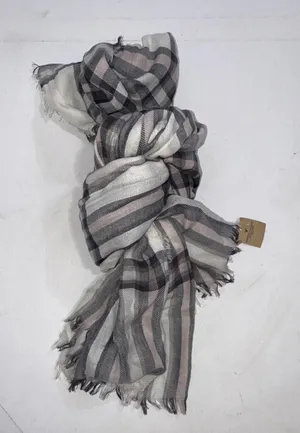 American Eagle Outfitters Scarf Black White Plaid Oversized Acrylic Scarf‎ NWT thumbnail 1