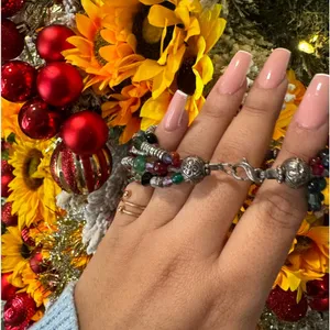.925 sterling and crystal world handmade bracelet ✨ thumbnail 5