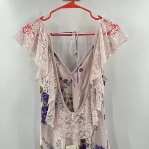 FREE PEOPLE Dress Size Medium Warm Hearts Midi NWT Ivory Combo Lace Floral Boho thumbnail 11