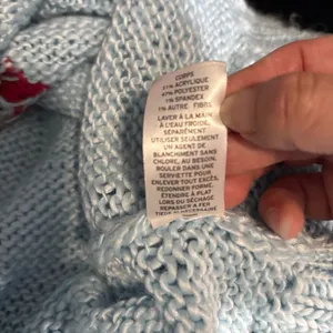 Make + Model Light Blue Sweater with Alpaca Design L over side Size L thumbnail 7