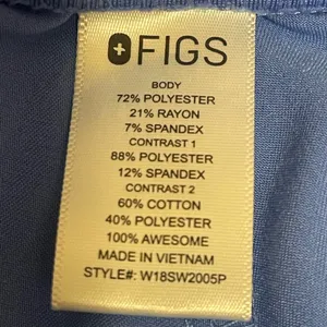 Figs Zamora Jogger Scrub Pants with Drawstring in Cell Blue thumbnail 16