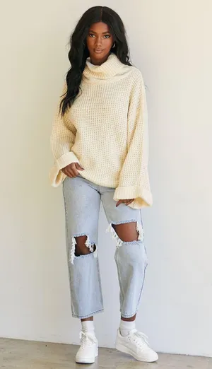 Princess Polly Mary Turtleneck Sweater thumbnail 1