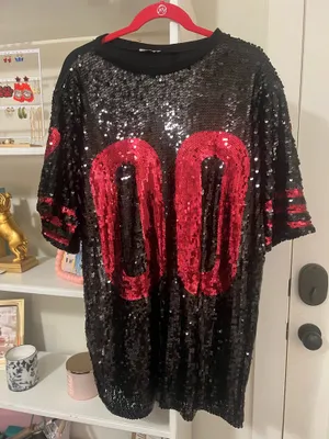 Sequin Jersey Dress Boutique Game Day thumbnail 1