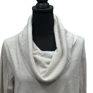 Barefoot Dreams CozyChic Ultra Lite Coastal Cowl Neck Tunic Sand Dune Size‎ M thumbnail 2