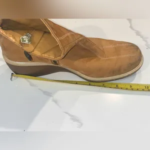 Timberland Genuine Leather Tan Wedge Boots 7.5 thumbnail 13