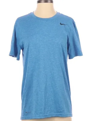 Nike Dri fit small blue athleisure gym/fitness top thumbnail 1