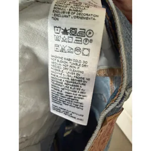 Levi's Denim Shorts Womens 501 Original Cutoff Size 32 Blue Distressed High Rise thumbnail 5