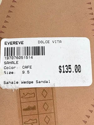 Like New Dolce Vita Sahale Wedge Sandals Size 9.5 Retail $135.00 thumbnail 8