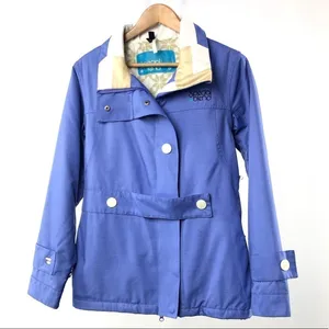 Special Blend Hooded Full‎ Zip Snow Coat in Blue White Size Medium thumbnail 1