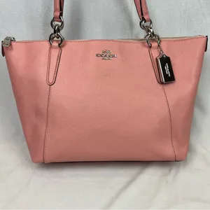 Coach F57526 Ava Tote Crossgrain Leather Bag Blush Pink / Silver - NEW w/ DEFECT thumbnail 3