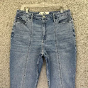 Hollister Curvy Ultra High Rise Skinny Ankle Jeans Medium‎ Wash Women's 32 x 26 thumbnail 2