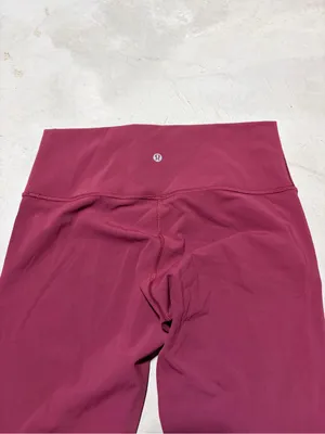 Lululemon Wunder under high-rise Burgundy Leggings 10 thumbnail 3