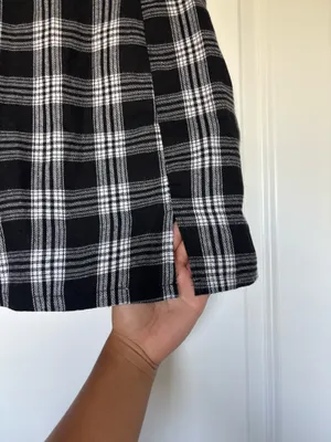 Plaid Skirt Black thumbnail 3