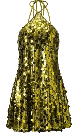 green sequin dress thumbnail 4