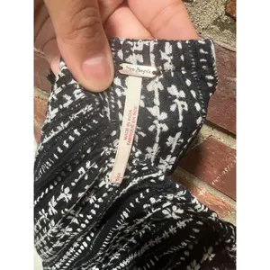 Free People Strapless Printed Ruffle Romper Boho Festival Mini S thumbnail 9