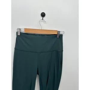 Quince Women High Waisted Flare Leggings Forest Green Size S Athleisure Yoga thumbnail 6