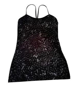 Lululemon Power Y Tank Luon Star Crushed Coal Black Black size 6 thumbnail 3