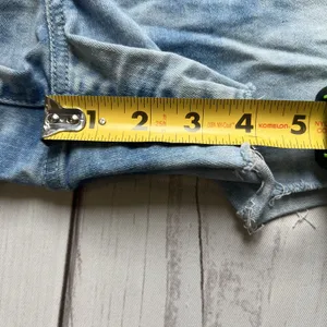 Universal Threads Denim Shorts High Rise Midi Cuffed Bleached Out Womens 2/26 NWT thumbnail 5