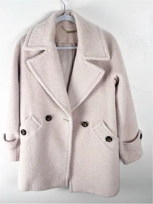 TRINA TURK Alpaca Wool Blend Double Breasted Pockets Lined Coat Size 4 thumbnail 11