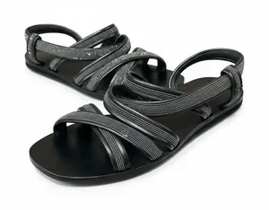 Brunello Cucinelli - Embellished Black Leather sandals Quiet Luxury Old Money thumbnail 1