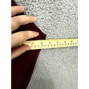 Old Navy Jumpsuit 1X Plus Burgundy Embroidered‎ Sleeveless Wide Leg Boho Chic thumbnail 4