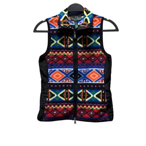 Lauren Ralph Lauren Active Fleece Aztec Print Vest Size XS Multicolor thumbnail 3