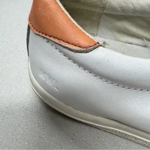 Madewell White Orange Lace Up Sneakers Womens 8 Casual Comfort Shoes Some Wear thumbnail 3