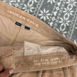 NWOT American Eagle Stretch Super High Rise Baggy Wide Leg Corduroy‎ Cargo Sz 14 thumbnail 8