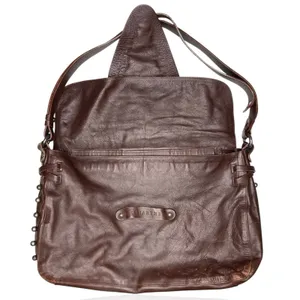 Lamarthe Paris Soft Leather Bag Brown Slouchy Hobo Studded Y2K‎ Made In Romania thumbnail 4