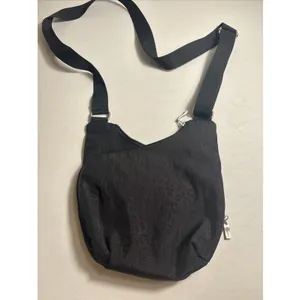 Baggallini Pockets Crossbody Bag Purse‎ BLACK/CHEETAH thumbnail 4