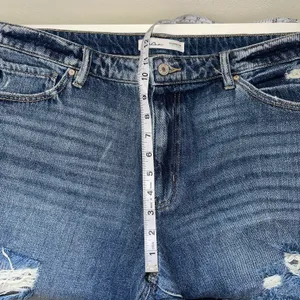 KanCan Nonstretch 100% Cotton Ripped High Rise Dark Wash Mom Jeans thumbnail 10