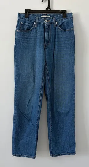 Levi’s ‘94 Baggy Mid Rise Wide Leg Medium Wash Blue Denim Casual Jeans 27 thumbnail 1
