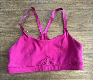 Athleta size small hot pink women's racer back sports bra thumbnail 1