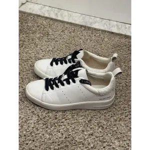 Vintage Havana Grant Silver Glitter White Leather Sneakers 6 thumbnail 9