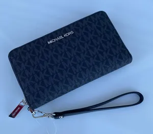 Michael Kors JST LG Flat MF Phone Wallet/Wristlet - Black thumbnail 1