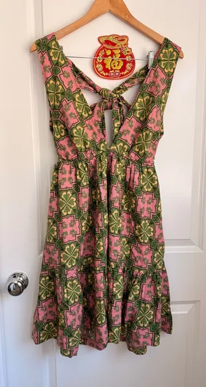 House of Harlow 1960 Bohemian Halter Top‎ Linen Mini Dress Zimmerman Core thumbnail 1