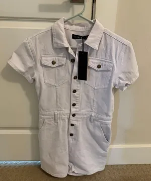 LIONESS Denim Romper thumbnail 1