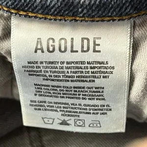 Agolde Toni Mid Rise Straight Ankle Womens Size 26 Blue Denim Jean‎ Five Pockets thumbnail 3