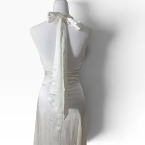 Lulus Womens White Satin Strapless Maxi Dress XS thumbnail 4