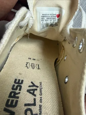 Comme des Garçons Play x Converse Chuck 70 low-top sneakers inivory 7 thumbnail 8