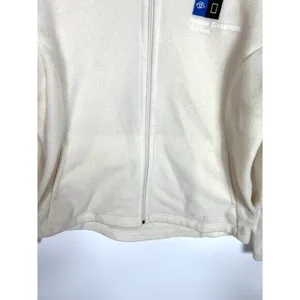 Patagonia Synchilla Womens‎ Fleece Jacket Cream National Geographic Logo Size L thumbnail 3