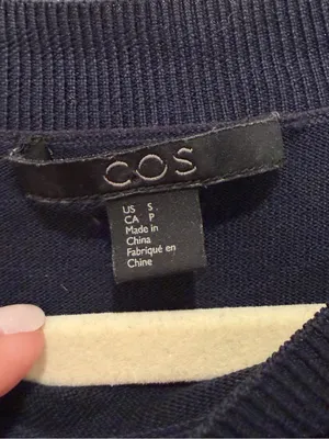 COS Navy Blue Crewneck‎ Sweater Pullover Long Sleeve Size Small thumbnail 2